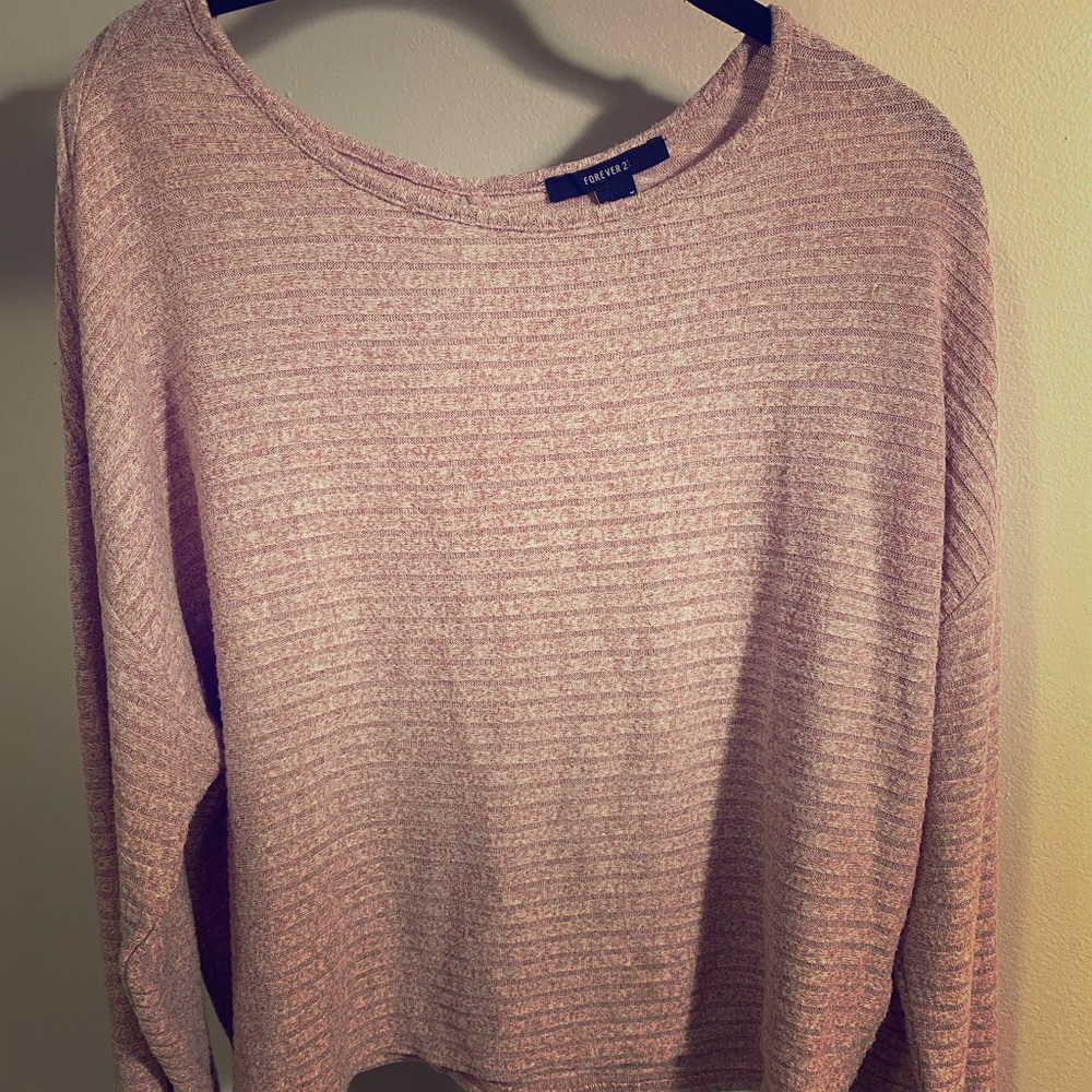 Forever 21 Light Pink crew neck sweater